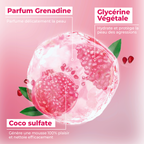 molécule et actifs stars Gel douche grenadine exquise 