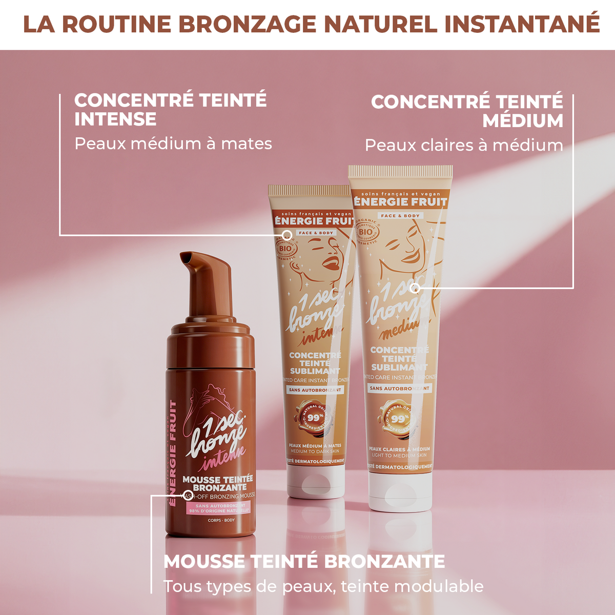 MOUSSE TEINTÉE BRONZANTE