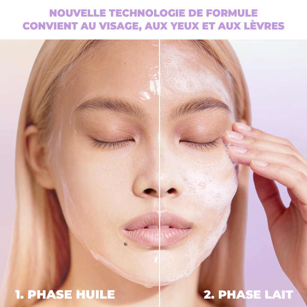 NETTOYANT VISAGE 2 EN 1 DÉMAQUILLANT