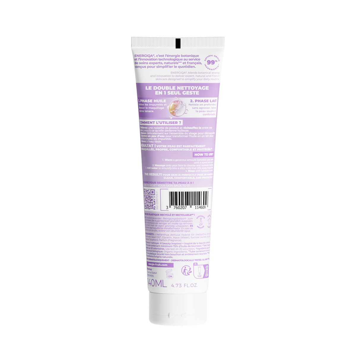 NETTOYANT VISAGE 2 EN 1 DÉMAQUILLANT