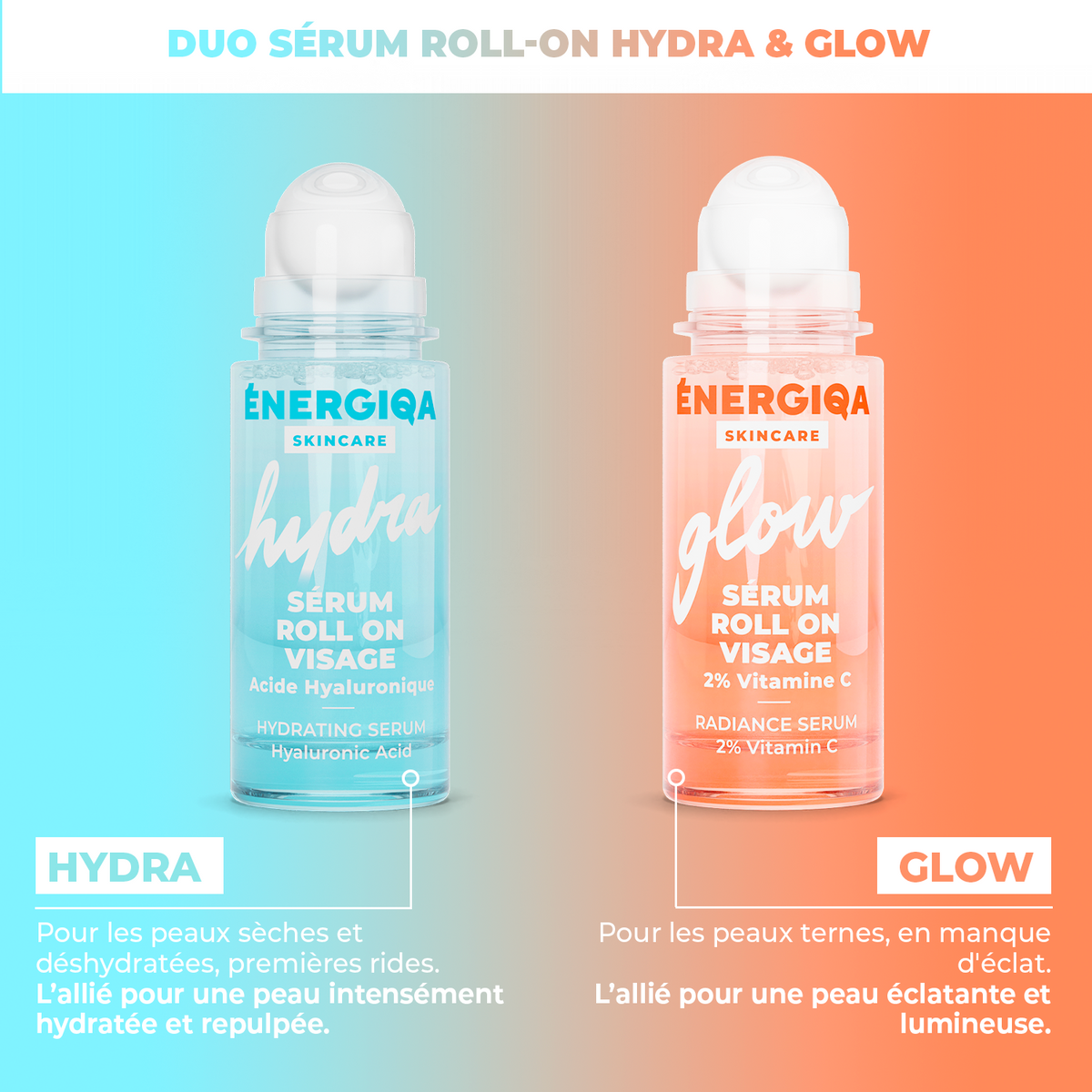 DUO SÉRUM ROLL ON HYDRA & GLOW