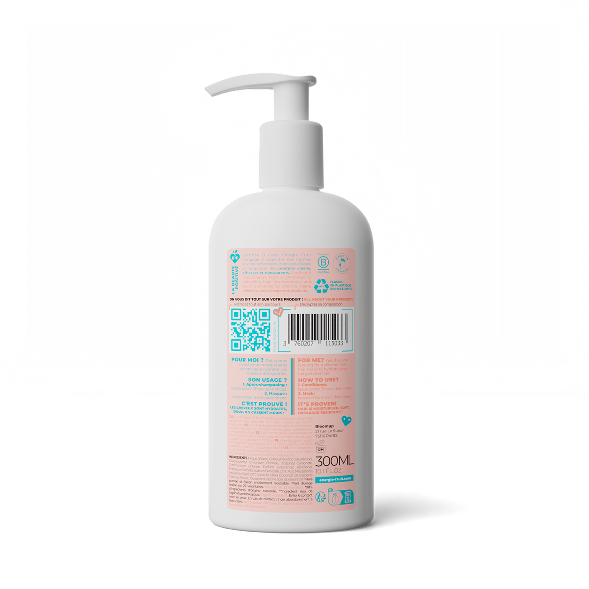 MASQUE 2 EN 1 DÉMÊLANT HYDRATANT MONOÏ