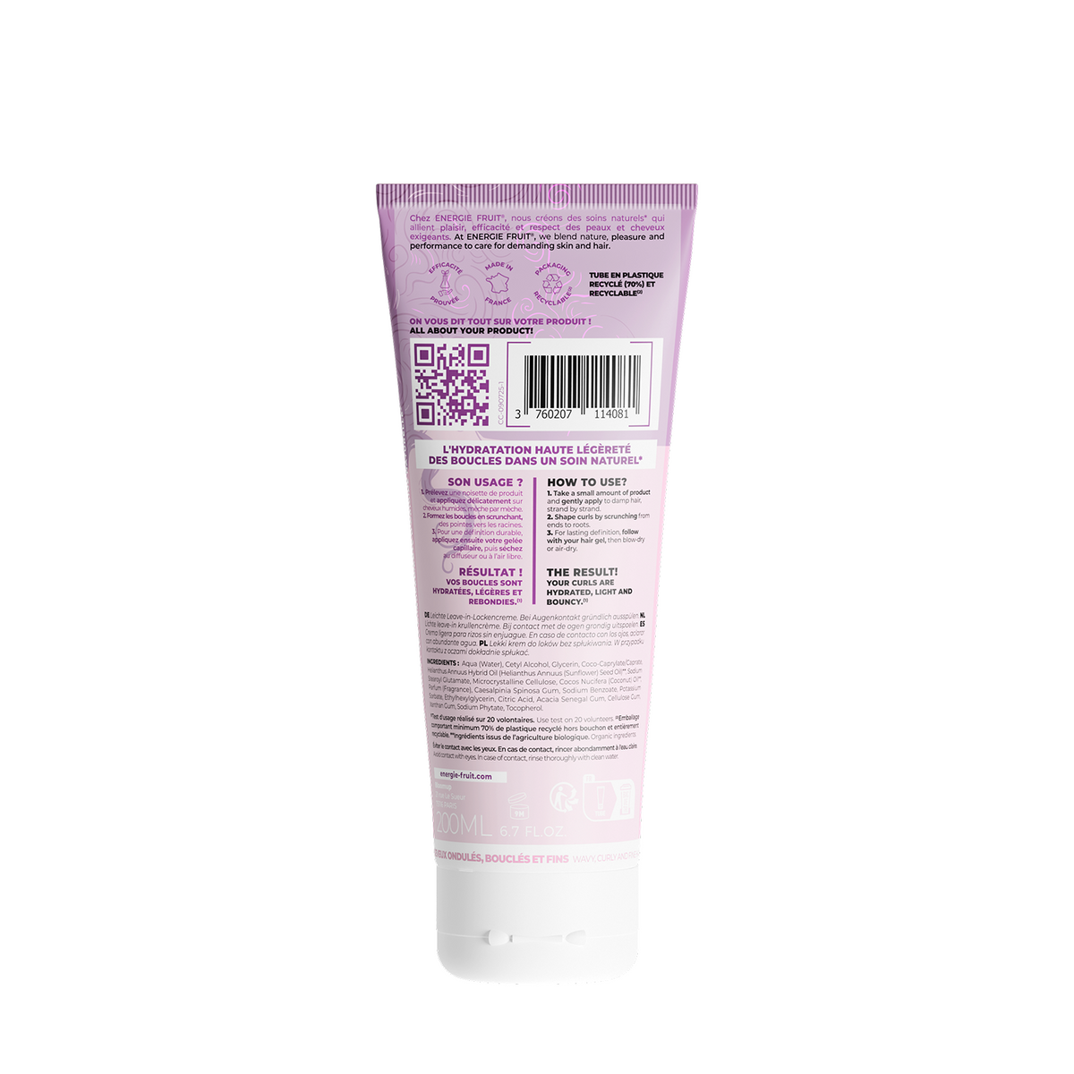 CRÈME LÉGÈRE CURL DÉMÊLANTE & HYDRATANTE