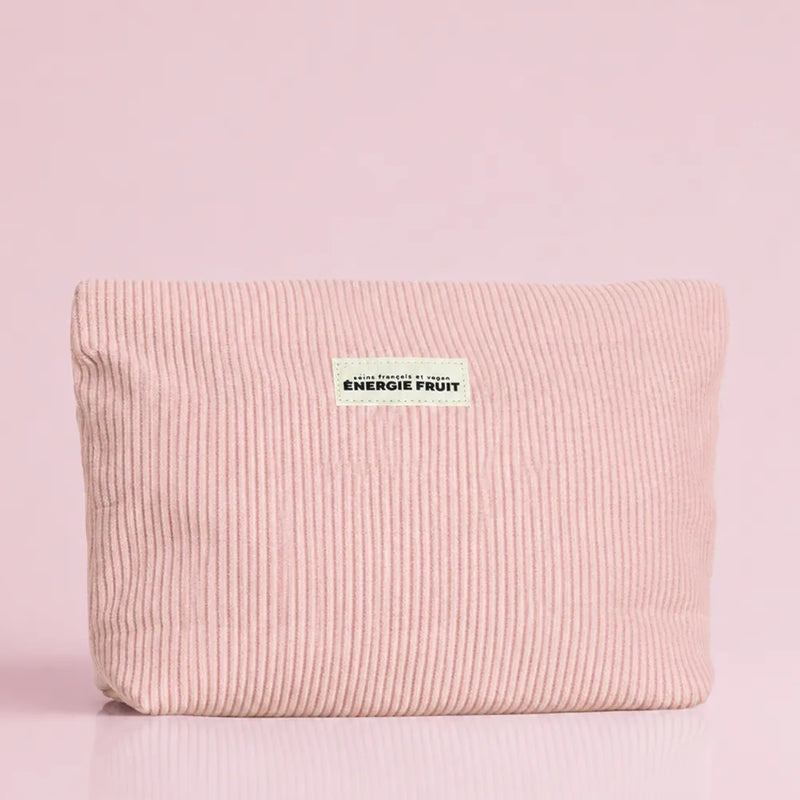 TROUSSE DE TOILETTE ROSE XXL EN VELOURS