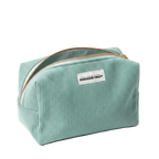 TROUSSE DE TOILETTE VERTE EN VELOURS